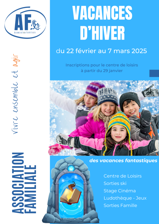 Inscriptions vacances d'hiver